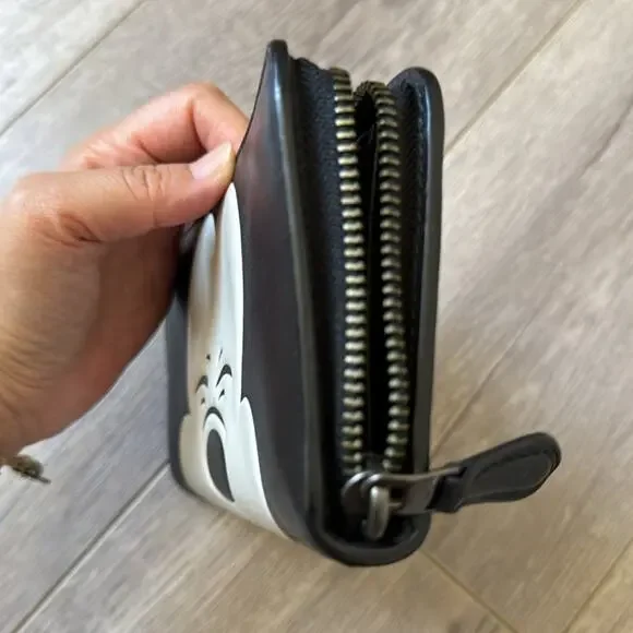 Coach x Disney 1941 Squinting Mickey Mouse Accordion Zip Leather Wallet